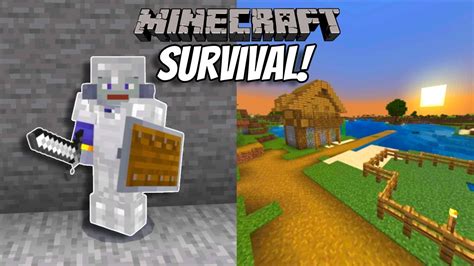 Surviving My First Night In Minecraft Survival Ep 1 Youtube