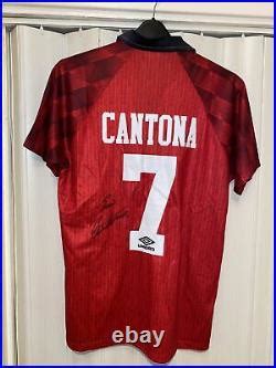 Eric Cantona Signed Manchester United Shirt 1996 1997 Signed