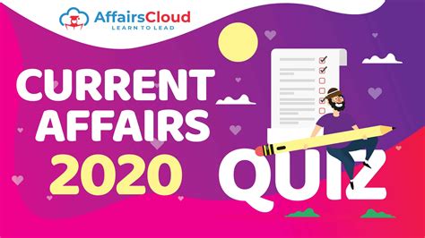 Current Affairs Quiz 2020 Daily Weekly And Monthly Quiz