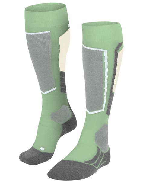 Falke Sk2 Intermediate Wool Quiet Green Ski Socken Damen Snowleader