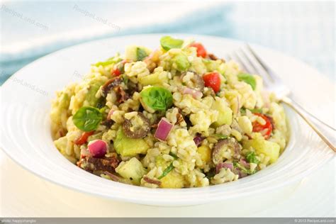 Greek Brown Rice Salad Recipe