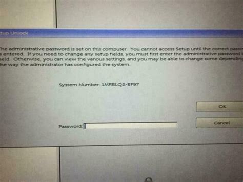 DELL Bios Admin Password Reset Unlock Removal Service, Suffix BF97 ...