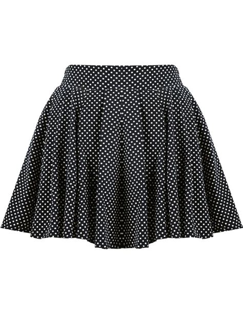 Black Polka Dot Pleated Skirt Pleated Skirt Clothes