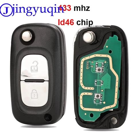 Jingyuqin FSK ID46 433MHZ Uzaktan Anahtar Kovan Kapak Renault Clio 3