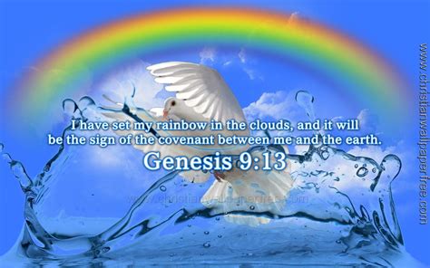 Genesis 9 Verse 13 Niv Christian Wallpaper Free Biblical Verses