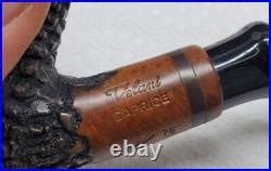 Vtg Estate Pipe Velani Caprice Rusticated Bent Dublin Tobacco