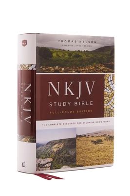 NKJV Study Bible Hardcover Full Color Red Letter Edition Comfort