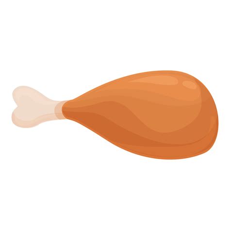 Vetor De Desenho De Cone De Perna De Frango Comida De Carne