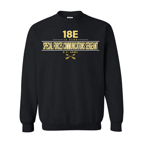 Us Army Mos 18e Special Forces Communications Sergeant Sweatshirt Us