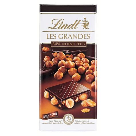 Lindt Les Grandes 34 Noisette Noir 1x150g Tafel