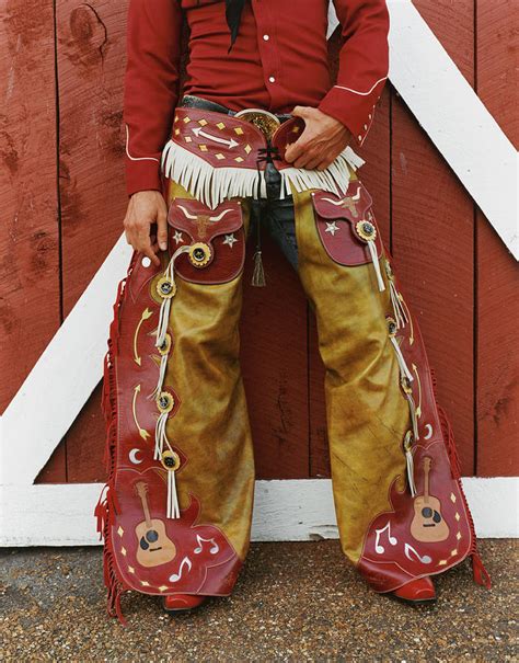 Cowboy Wearing Chaps By Julien Capmeil