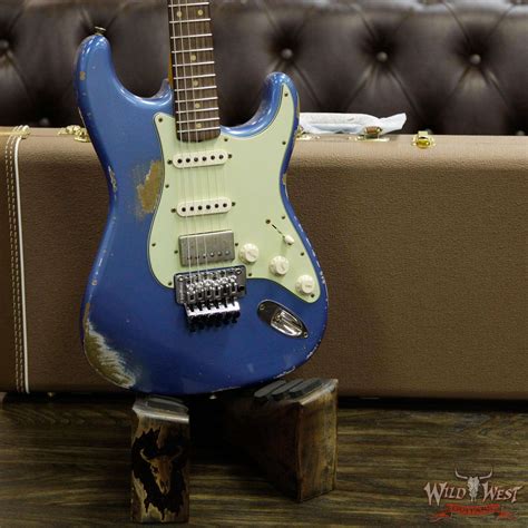 Fender Custom Shop 1962 Stratocaster Hss Floyd Rose Heavy Relic Lake Placid Blue Wild West Guitars