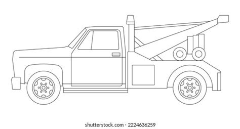 Tow Truck Drawing Stock Illustrations Tow Truck Drawing Stock