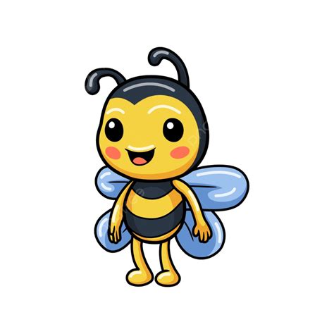 Little Bee Clipart Hd Png Cute Little Bee Cartoon Standing Child