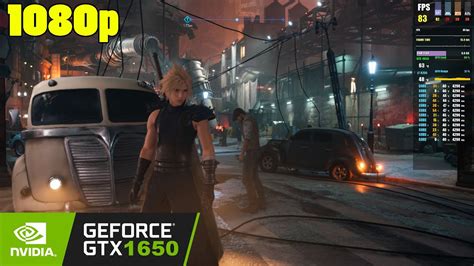 GTX 1650 FINAL FANTASY VII 7 Remake Intergrade YouTube