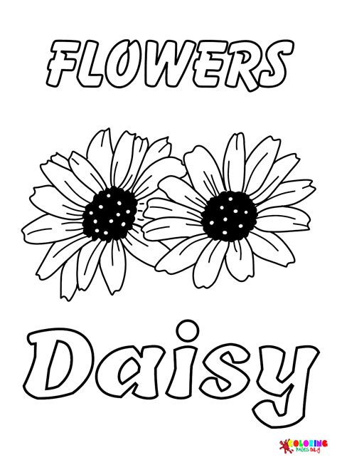 Girl Scout Daisy Flower Coloring Page