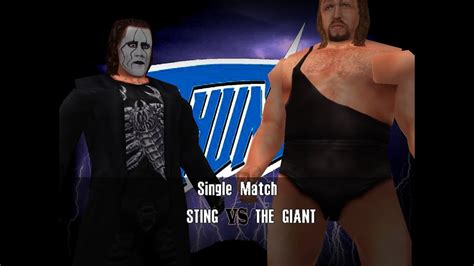 Wcw Feel The Bang V Matches Sting Vs The Giant Youtube