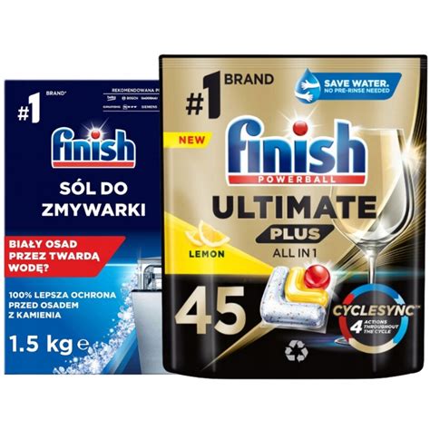 Finish Zestaw Ultimate Plus Kapsu Ki Do Zmywarki Lemon S L Kg