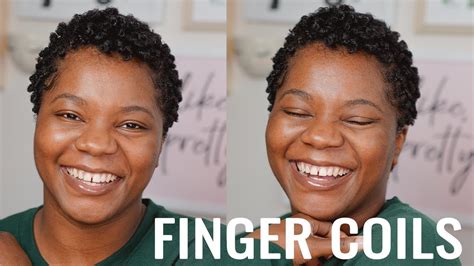 Finger Coils On 4c Hair Twa Finger Coil Routine Youtube