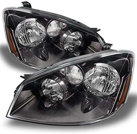 Amazon.com: AKKON - For Nissan Altima Black Bezel Halogen Type ...