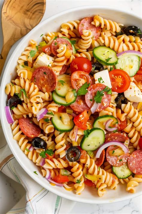 Supreme Pasta Salad Insanely Good