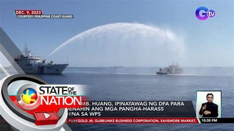 Chinese Amb Huang Ipinatawag Ng Dfa Para Kondenahin Ang Mga Pangha