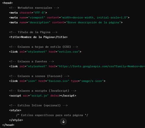 Estructura Básica Html De Una Página Web Ejemplos