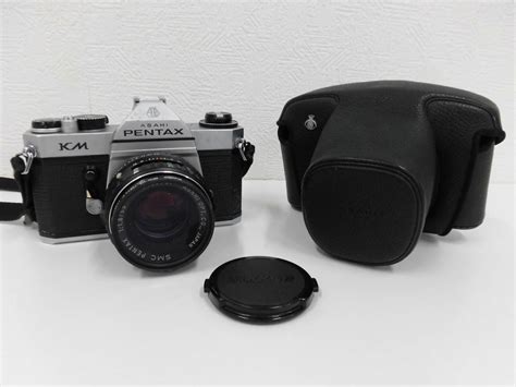 【やや傷や汚れあり】カメラ祭 Pentax ペンタックス Km 118 55 アサヒペンタックス Asahi フィルムカメラ ケース付