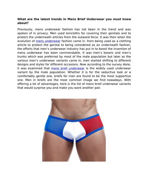 Ppt What Are The Latest Trends In Mens Brief Underwear You Must Know