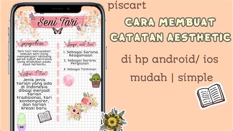 Cara Membuat Catatan Aesthetic Di Handphone How To Make Digital Notes