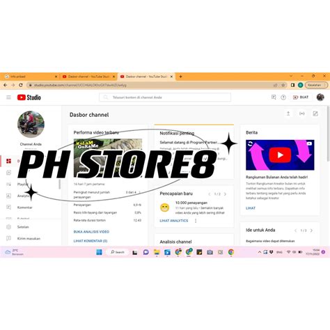 Jual Jual Akun Youtube 1k Subs MONETISASI SUDAH PIN I BY PHSTORE