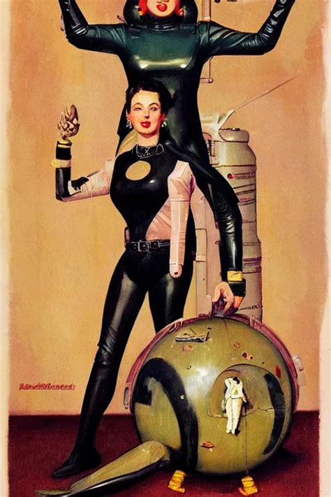 5 0 S Pulp Scifi Fantasy Illustration Full Body Stable Diffusion