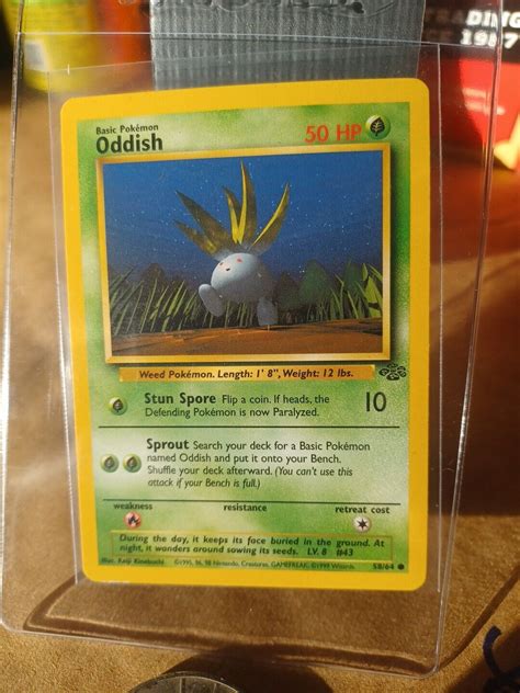 Oddish St Edition Nm Near Mint Jungle Wotc Pokemon Card Ebay