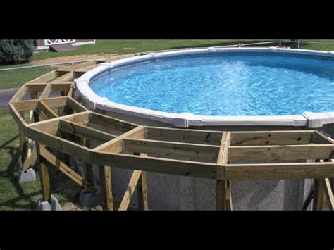 Kits & How To Visual Arts Plans for above ground pool deck 27' round ...