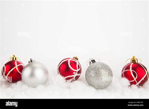 Silver And Red Christmas Background