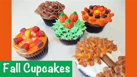 Simple To Make Fall Autumn Cupcakes With Jill Youtube