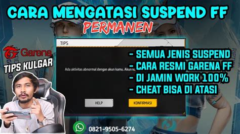 Cara Paling Ampuh Unsuspend Akun Ff Permanen Cara Membuka Suspend Ff