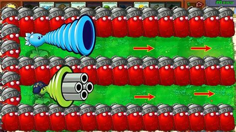 Gatling Pea Vs Snow Pea Vs Wall Nut Bomb Drzomboss Gargantuar Plants Vs Zombies Hack Youtube