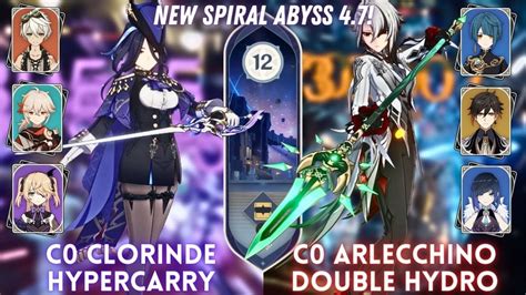 New Spiral Abyss C Clorinde Hyper C Arlecchino Hydro Floor