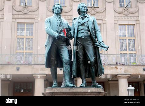 Goethe Schiller Monument Double Statue Of The German Poets Johann