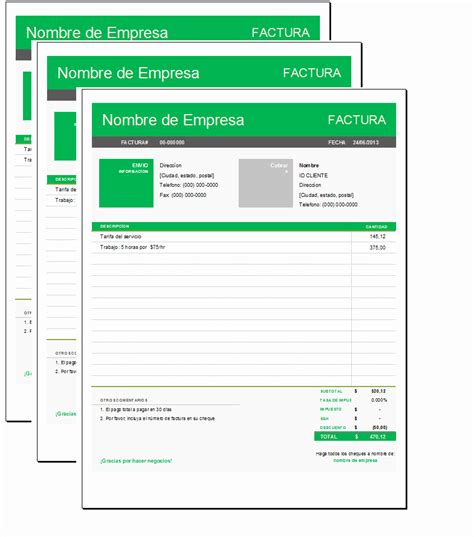 50 Formato Para Facturas En Excel Themelower