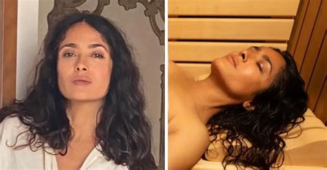 Salma Hayek Breaks Instagram By Posing In Just A Towel