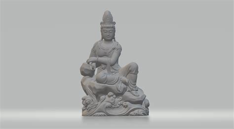 Fichier STL Statue de Bouddha Guanyin Bodhisattva Modèle d impression