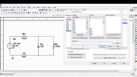 Tutorial Para El C Lculo De Fasores De Voltaje Y Corriente En Multisim