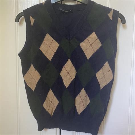 BRANDY MELVILLE RILEY ARGYLE SWEATER VEST ONE SIZE Depop