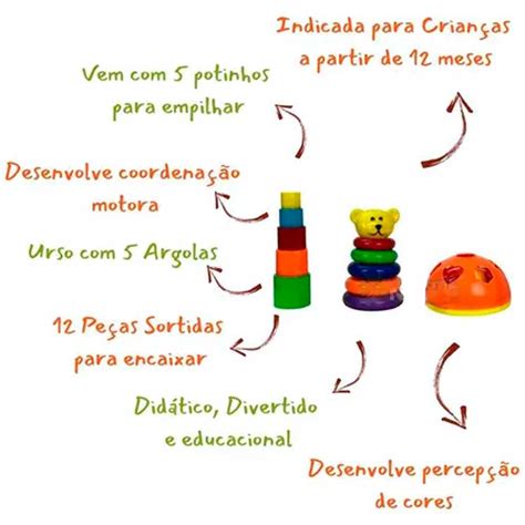 Kit Brinquedo Educativo Did Tico Montar Beb Infantil Compre Agora