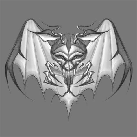 Sketch of a bat by Dina Kireeva on Dribbble