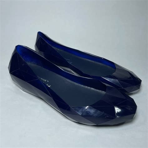 United Nude Shoes United Nude Lo Res Lo Ballet Flat Blue Jewel Cut