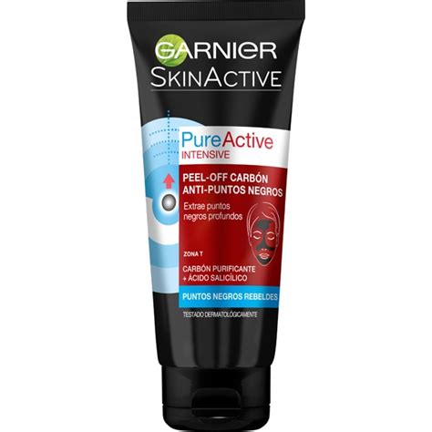 Skin Active Pure Active Intensive mascarilla peel off carbón anti