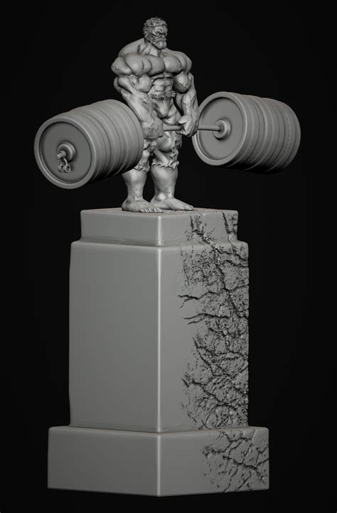 Fichier Stl Hulk Powerlifting Fanartobjet Imprimable En D